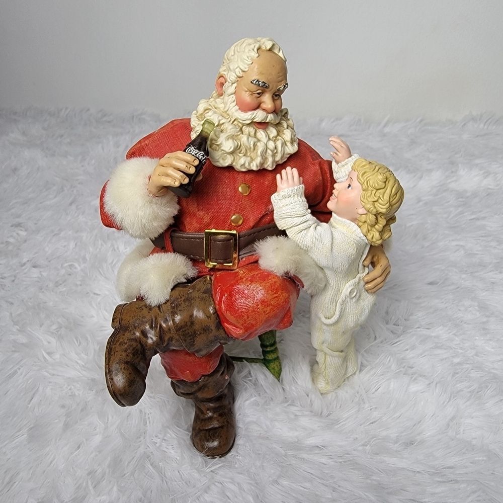 🎅 Vintage 1998 Coca-Cola Santa Thanks For The Pause That Refreshes Figurine